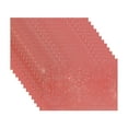 thumbnail image 3 of Set De Table Rectangulaire En Pvc Découpé Motif Flocon De Neige (Rouge) - Lot De 12, 3 of 4
