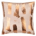 thumbnail image 4 of SAFAVIEH Hannia Brushstrokes Decorative Pillow, 18" x 18", Brn/Bronze, 4 of 9