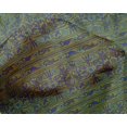 thumbnail image 4 of oneOone Silk Tabby Fabric Leaves & Floral Block Print Fabric By The Yard 42 Inch Wide, 4 of 4