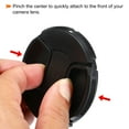thumbnail image 4 of Unique Bargains Center Pinch Front Lens Cover Dust Camera Lens Cap for Lens with 37mm Thread, 4 Pack, 4 of 6
