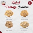 thumbnail image 5 of Dulcet Cookies Gift Baskets –Includes 4 Assorted Flavors. Peanut Butter, Chocolate Chip, Oatmeal Raisin, and Cranberry White Chip. Fresh and Tasty. lovely Gift!, 5 of 7