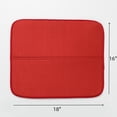 thumbnail image 2 of Microfiber Drain Drying Pad,16*18in Absorbent Dish Drainers,Countertop Drainer Mats,Water Insulation Dinnerware Protective Pad,for Home Kitchen Counter (Red), 2 of 6
