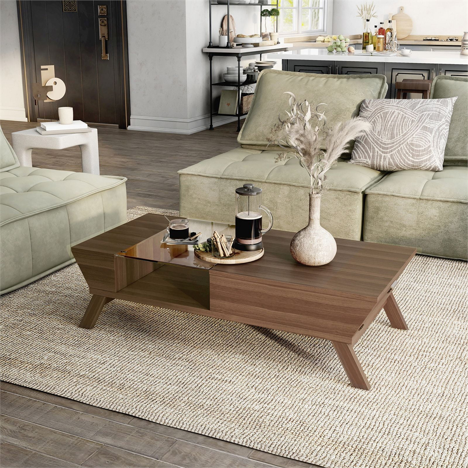 Mercury row soto coffee on sale table with storage