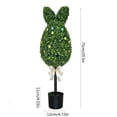 thumbnail image 3 of Orangide Easter Topiary Artificial Boxwood Potted Plant Ornament For Holiday Spring Decor Home Garden Table Mantel Porch Indoor Outdoor Display (Bunny Egg), 3 of 7