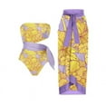 thumbnail image 1 of Maillot de Bain une Pièce pour Femmes avec Jupe de Plage Paréo Imprimé Floral Rétro Ensemble Bikini Deux Pièces, 1 of 4
