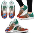 thumbnail image 1 of Zapatos degradados para mujer, estampado de bandera del Congo, primavera verano, cómodos, planos, blancos, marca, zapatillas de moda, 1 of 6