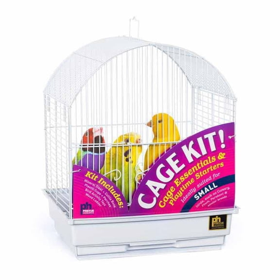 Prevue – Trousse de démarrage Round Top Bird Cage White