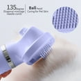 thumbnail image 5 of Tvtnvo Pet Hair Dryer with Brush Quiet Portable 3 Temperatures Low Noise Gentle Heat Fast Drying Soft Stainless Steel Pin Comb for Small Medium Dogs Pets Home Grooming Purple 12.4x5.0.x2.8in, 5 of 8