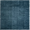 thumbnail image 3 of Unique Loom Davos Shag Collection Area Rug - Solid (10' Square Marine Blue), 3 of 7
