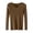 #Coffee 1, variant on Vynhevius Women's V Neck Sweater Long Sleeve Ribbed Solid Slim Fit Stretchy Casual Layer Knit Tops