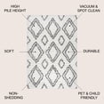 thumbnail image 3 of JONATHAN Y ALASKA SHAG 5 x 8 Area Rug, Beni Moroccan Style Diamond - Ivory/Dark Gray, ALA101A-5, 3 of 5