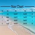 thumbnail image 2 of Srogem Womens High Waisted Bikini Color Block Swimwear Bandeau Top Sports Style Scoop Crop 2 Piece Bathing Suits, 2 of 3
