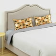 thumbnail image 3 of Halloween Cartoon Pattern Satin Pillowcase for Hair and Skin Silk Pillowcase, Queen Size(20x30 inches) - Slip Cooling Satin Pillow Covers with Envelope Closure（183） Home Decor Gifts, 3 of 7