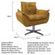 thumbnail image 5 of Sillón Odette B base de metal - Mostaza WEIK Odette, 5 of 5
