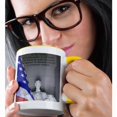 thumbnail image 2 of 3dRose, Washington DC. Lincoln Memorial and American flag - US09 BJA0076 - Jaynes Gallery, 11oz Two-Tone Yellow Mug, 2 of 7