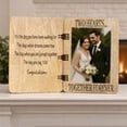 thumbnail image 2 of Wedding Wooden Greeting Card and 4x6 Picture Frame, Wedding Gift, Wedding Keepsake, 5.9"x8.2" Greeting Card, 2 of 7