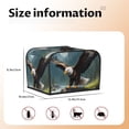 thumbnail image 5 of Haiem Forest River Bald Eagle Print Toaster Covers 4 Slice Wide Slot,Bread Dust Cover & Fingerprint Protection,Bread Machine Cover,Appliance Covers, 5 of 7