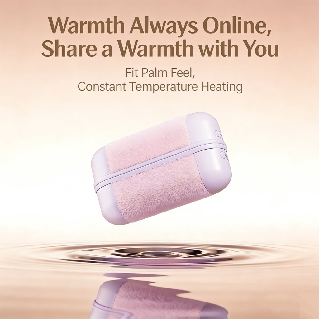 Double Sided Rechargeable Hand Warmer 8 Second Heating Intelligent Temp Control