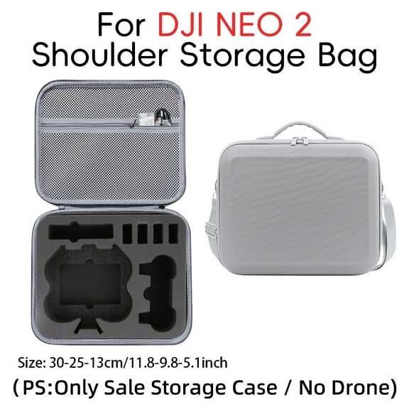 Hard Carrying Case for DJI Neo 2 Travel Case Portable Storage Bag with Shoulder Strap for Neo2 Motion Fly More Combo, RC-N3, Battery Charging Hub and Accessories