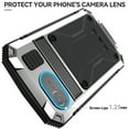 thumbnail image 4 of Compatible with iPhone 16e Metal Case, with Screen Protector Camera Lens Protector Military Rugged Heavy Duty Shockproof Case with Metal Kickstand Full Body Tough Dustproof Case, Silver, 4 of 7