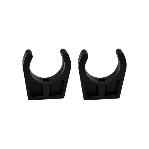 MARINE CITY Black Nylon Best Grip Storage Boat Clips Light Weighted Easy Access Ladder Stowing Hooks with Smooth and Sleek Design 1-3/4 Inches for Boats Ships Marine Pack of 2