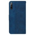 thumbnail image 3 of (Bleu) pour Sony Xperia L4 Étui en Cuir Géométrique Embossé, 3 of 5