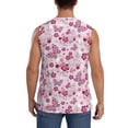 thumbnail image 4 of Lsque Flower Butterfly Print Men's Cotton Blend Sleeveless Muscle Shirts (S-3XL)- Moisture Wicking, Odor Protection, UPF 30+,X-Large, 4 of 8