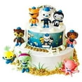 thumbnail image 2 of 8 Pcs Octocrew Cake Topper Decorations Children Mini Toys Peso Kwazii Captain Barnacles Cupcake Toppers for Birthday Party Supplies, 2 of 4
