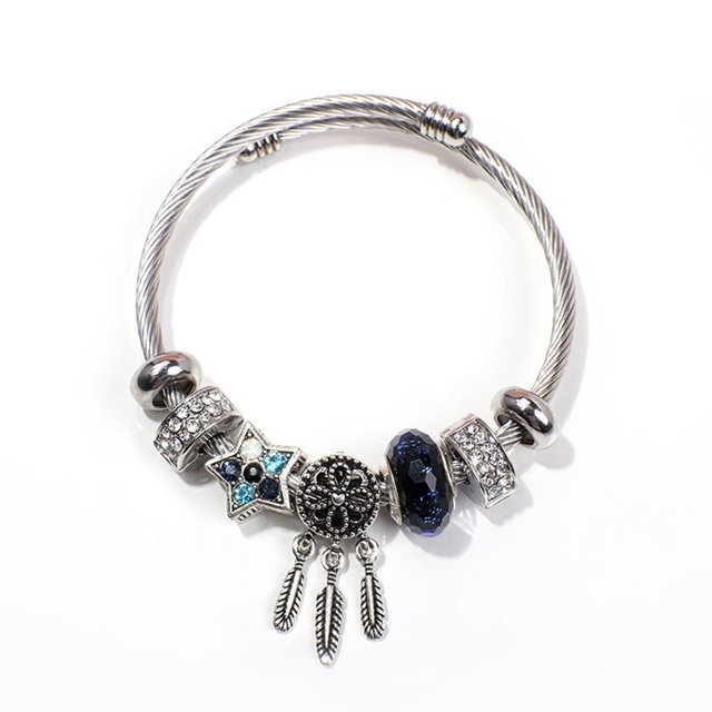 Pulsera Con Abalorio De Atrapasueños Con Gemas De Estrellas, Pulsera Ajustable, Regalo Para Mujeres Y Niñas Advancent AP005914-00