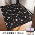 thumbnail image 3 of Colorful Mushroom Leaf Black Pattern Door Rugs,Washable Non Slip Door Mats Indoor,Decorative Door Mats,Entry Mat Indoor for Entrance,Bedroom,Kitchen,Bathroom,20"x32", 3 of 6