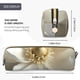 thumbnail image 3 of Disketp Elegant Ivory Flower Estuche de Lápices de Cuero con Cierre, Estuche Compacto para Papelería, Bolígrafos y Accesorios Pequeños, 3 of 7