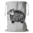 thumbnail image 1 of YUSDECOR Sheep On A White Background Storage Basket Laundry Bag with Drawstring Size 24x32 Inch, 1 of 3