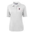 thumbnail image 2 of Women's Cutter & Buck White Fresno Grizzlies Virtue DryTec Eco Pique Recycled Polo, 2 of 3