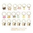 thumbnail image 2 of EeaseMX 18 piezas de aros para rastas con diseño de mariposas, joyas para el cabello con pinzas para rastas, para trenzas, 2 of 8