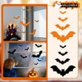 thumbnail image 5 of Bat Decorations for Halloween 3D Pvc Assorted Sizes Spooky Halloween Decor for Wall Window Door Indoor Outdoor Home Party Classroom 8 Pack, 5 of 6