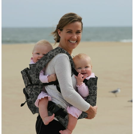 Twingaroo Twin Baby Carrier- Gray Floral