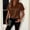 Brown, variant on Endives Womens Satin T-shirt V Neck Short Sleeve T Shirt Elegant Blouse Womens Top Summer Outfits Khaki