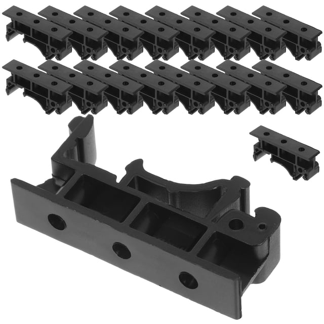 NIYANGLE 1 Set Of Din Rail Bracket Mounting Clips Nylon Black For Performance