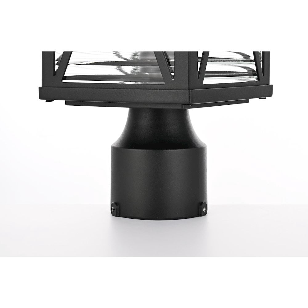 Elegant Lighting Jada 16 inch Outdoor Post light in Black