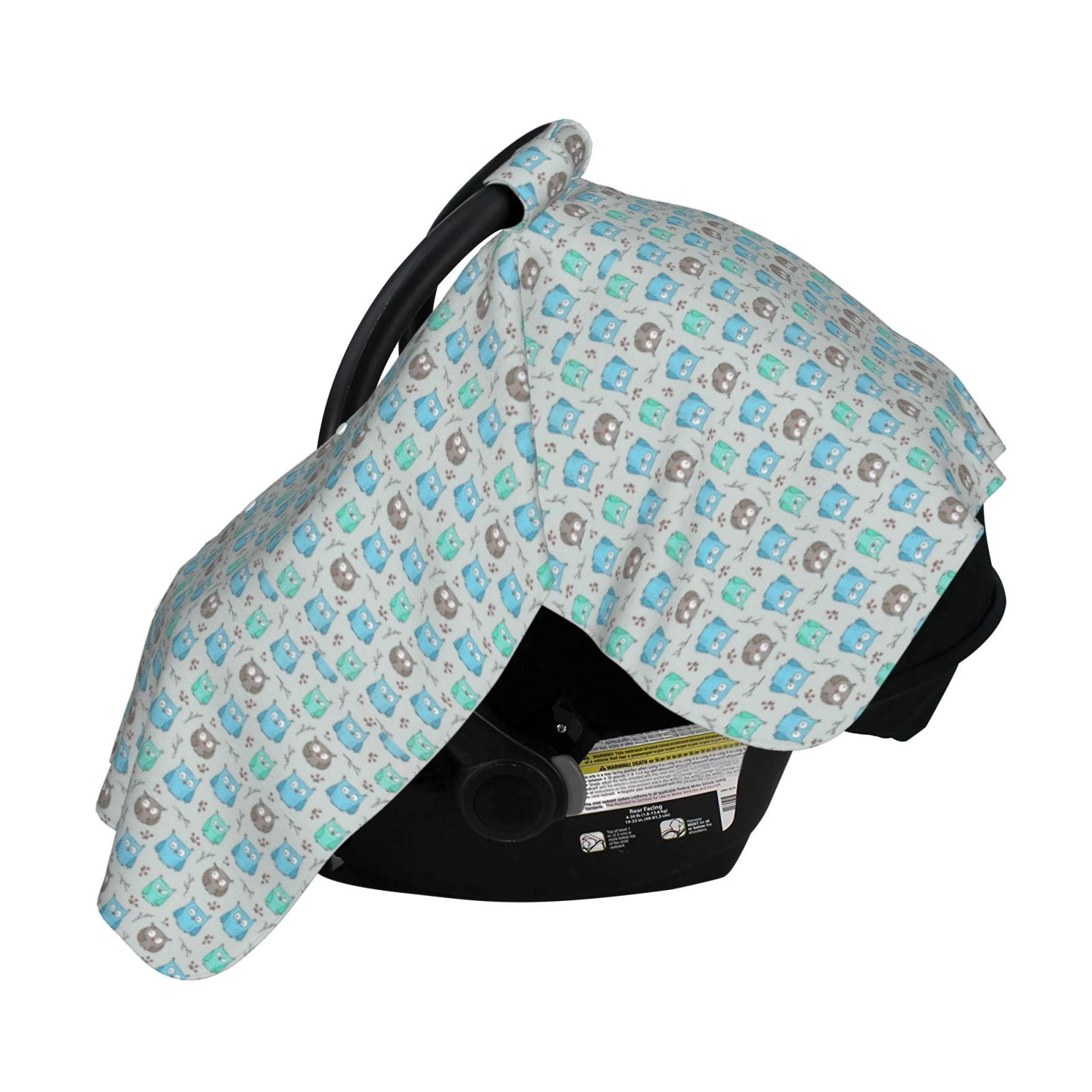 Naloa Owl Baby Car Seat Cover, Breathable Baby Carrier Cover, Multiuse Baby Carrier Cover & Nursing Breastfeeding Cover