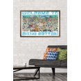 thumbnail image 2 of Nickelodeon Spongebob - Every Character Ever 19 Wall Poster, 22.375" x 34", Framed, 2 of 6
