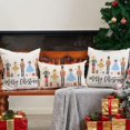 thumbnail image 6 of Merry Christmas Throw Pillow Cover 18x18 Inch Set of 2 Nutcracker Christmas Decor Winter Holiday Party Cushion Case Decoration for Sofa Couch F18, 6 of 6