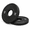 Black-2.5 LB x 2, variant on Black 1.25 LB x 2 Fractional Olympic Weight Plates, Rubber Coated Steel Core Strength Plates