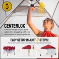 thumbnail image 6 of CROWN SHADES 10'x10' Instant Canopy Tent with 1 Sidewall with One Push Setup Sun Shelter for Events Parties Red, 6 of 8