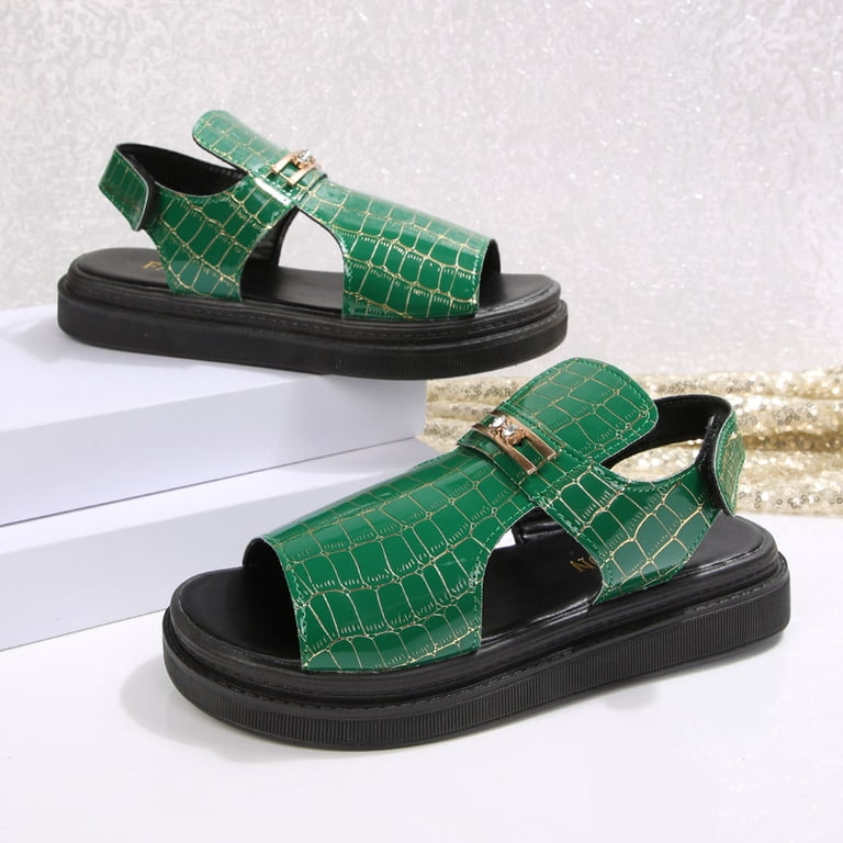 womens green sandals dress Wild Pair Women's Lenore Strappy Dress Sandals Color Green Size 7.5M