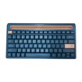 thumbnail image 1 of Teclado inalámbrico Bluetooth con ranura para tarjeta, modo dual, compatible con tabletas, teléfonos Android, portátiles, computadoras de escritorio, color azul, 1 of 6