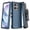 Blue, variant on MyBat Pro Maverick Series Case for Motorola Moto G Stylus 5G (2026)/G Stylus 5G (2025) ,with Belt Clip Holster & Kickstand - Black