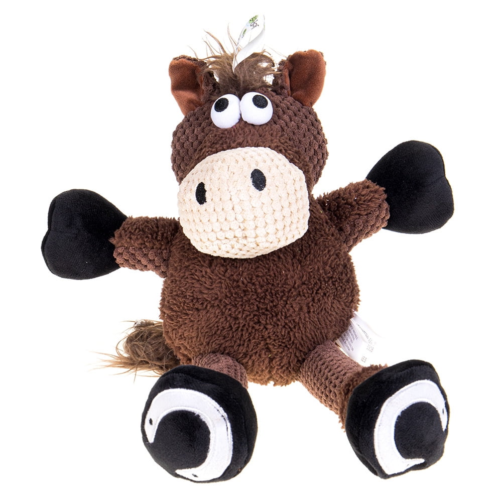 Worldwise 7353198997024 goDog Checkers Skinny Horse with Chew Guard