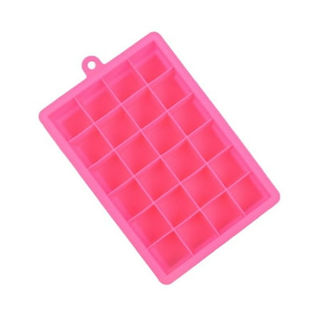 24 Grid Silicone Ice Cube Tray Molds DIY Desert Cocktail Juice Maker Square Mould Specification:Rose (The Best Juice Maker)