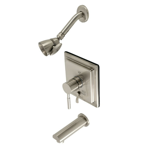Kingston Brass Tub and Shower Faucet Trim Kit, Brushed Nickel, ADA Compliant